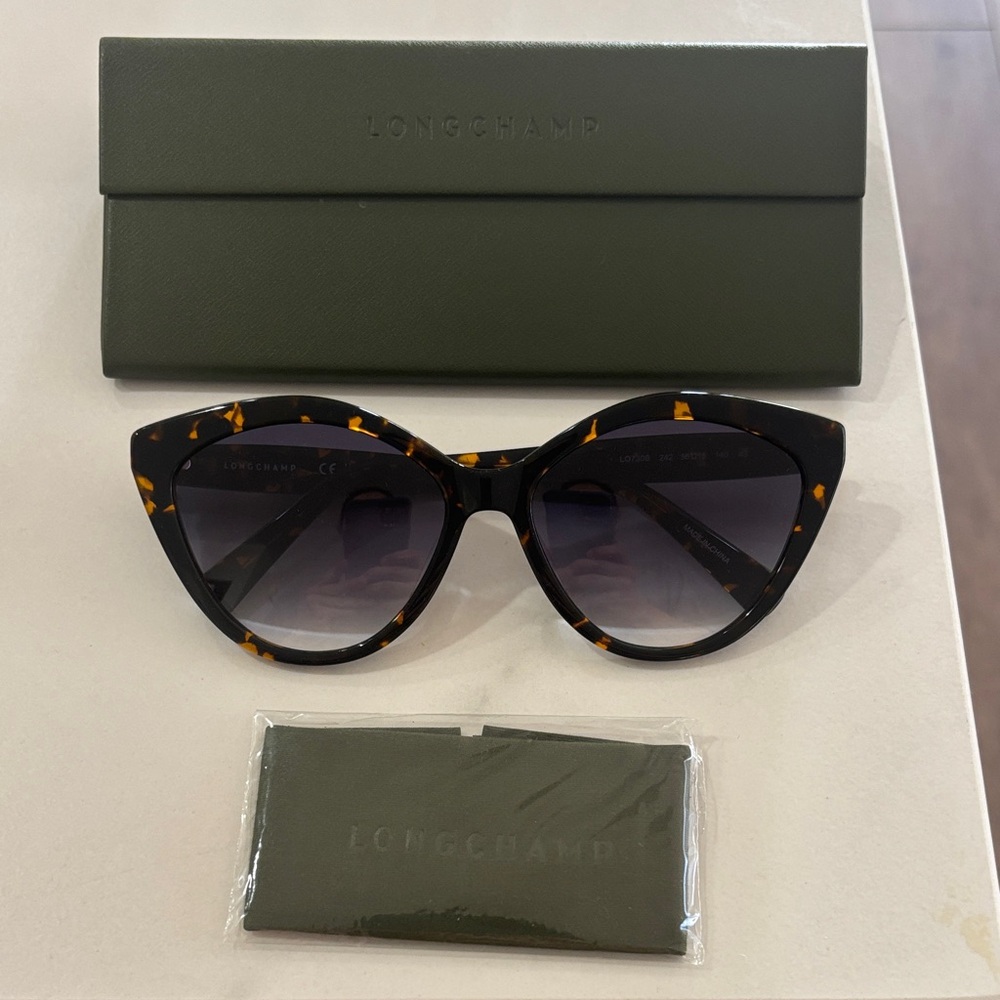 Longchamp new w/ case sunglasses